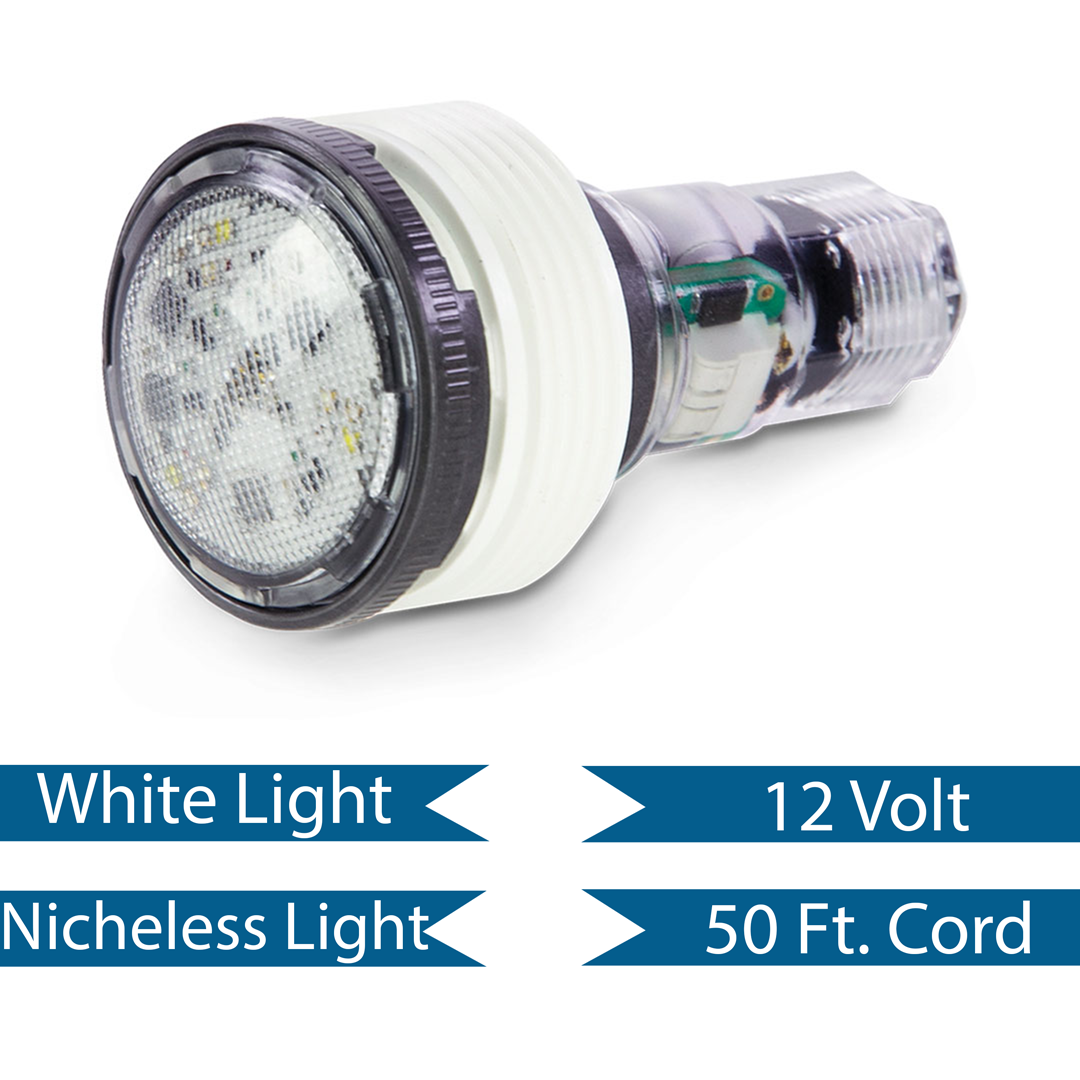 Pentair Microbrite White LED Light with 50' Cord 12V 14W