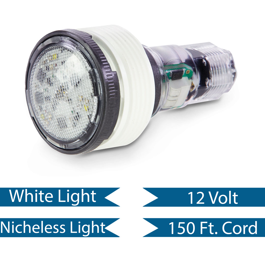 Pentair Microbrite White LED Light with 150' Cord 12V 14W