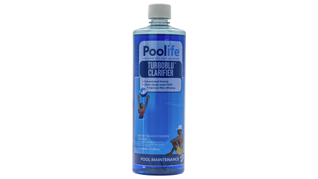 Poolife TurboBlu Clarifier pool maintenance bottle, 32 fl oz