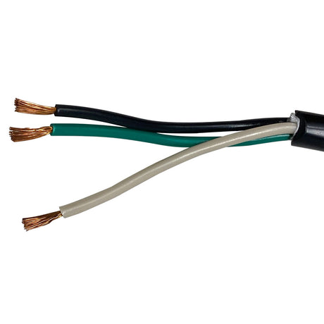 Three-conductor wiring cable with black, green, and white insulated wires for Pentair IntelliBrite spa light