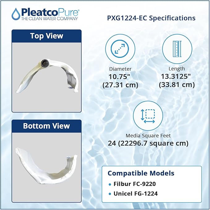 Pleatco Universal Grid Set (7 Full + 1 Half) for 24 Sq. Ft. D.E. Filters | Purex SM/SMBW 2024 / 4024 | PXG1224-EC