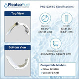 Pleatco Universal Grid Set (7 Full + 1 Half) for 24 Sq. Ft. D.E. Filters | Purex SM/SMBW 2024 / 4024 | PXG1224-EC
