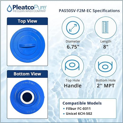 Pleatco Artesian Spas 50 Filter Cartridge Replacement