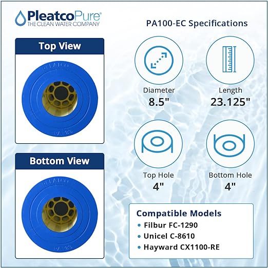 Pleatco Hayward C1100 Filter Cartridge Replacement