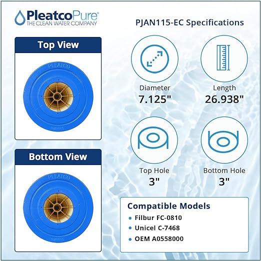 Pleatco Jandy Industries CL460, CV460 Filter Cartridge Replacement