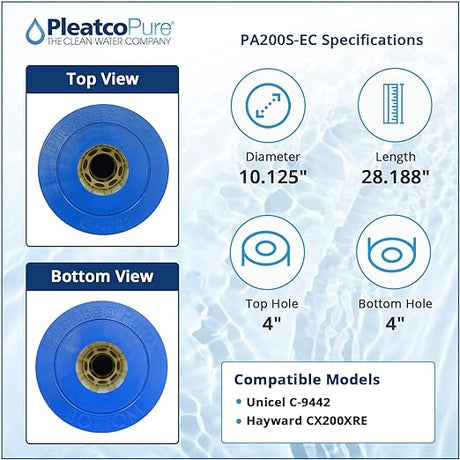 Pleatco SwimClear C200S Pool Filter Cartridge Replacement | PA200S-EC