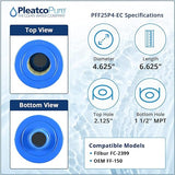 Pleatco Spa Filter Cartridge Replacement - Freeflow Lagas, CLX  | PFF25P4-EC