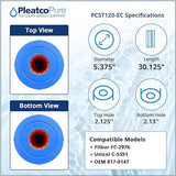 Pleatco Coast Spas Top load (in-line) 135 Filter Cartridge Replacement