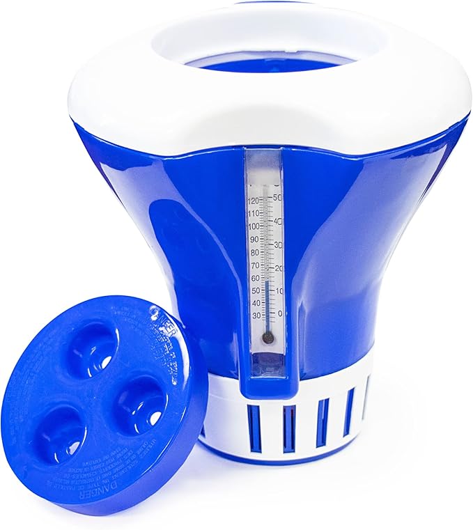 Classic Floating Chlorine Dispenser with Thermometer | 87400