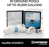 Hayward AquaRite Salt Chlorine Generator with TurboCell 40K Gallon | W3AQR15