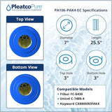 Pleatco PA106-PAK4-EC Pool Filter Cartridge Replacement | PA106-PAK4-EC