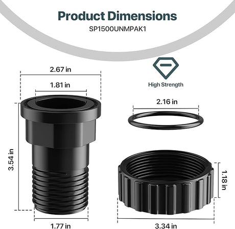 Male Union Connector Pak | SP1500UNMPAK1