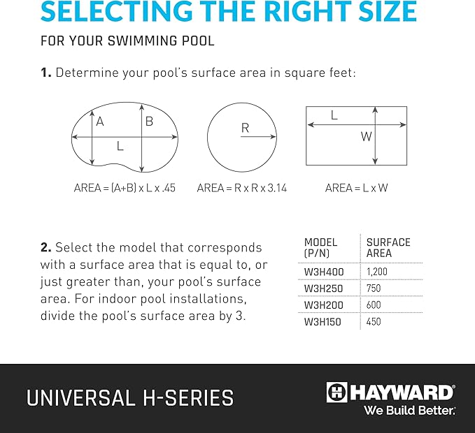 Hayward Universal H-Series Natural Gas Heater 250K BTU | W3H250FDN