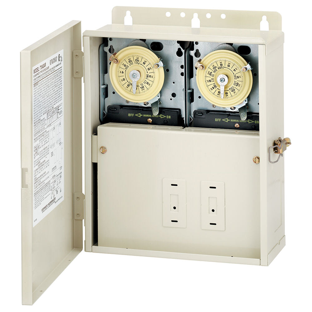 Intermatic Control Panel with Two T104M Mechanisms | T10404R