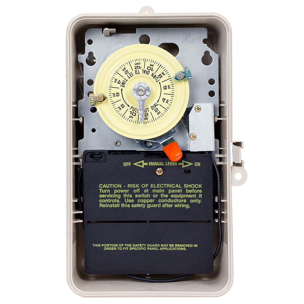 Intermatic 24-Hour 208-277V Mechanical Time Switch, DPST | T104P201