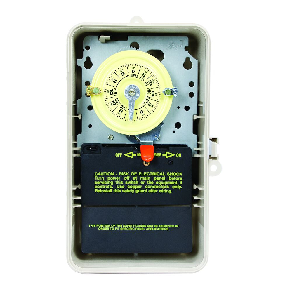Intermatic 24-Hour 208-277V Mechanical Time Switch, DPST, Type 3R  | T104P3