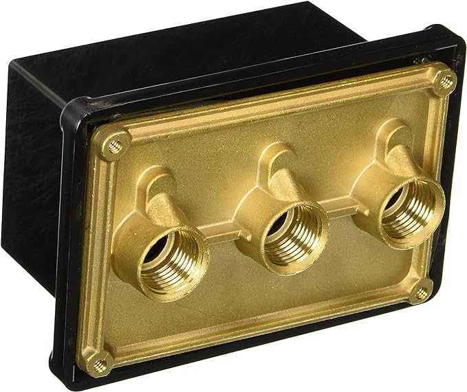 Pentair Junction Box Brass Base w/ Polycarbonate Cover (3) - 1/2 in. ports || 78310500
