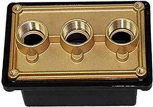 Pentair Junction Box Brass Base w/ Polycarbonate Cover (3) - 3/4 in. ports || 78310600