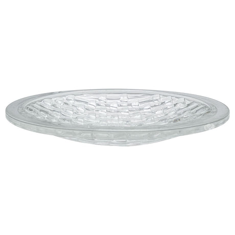 Clear tempered glass lens for Pentair AmerLite pool light, oval prismatic design