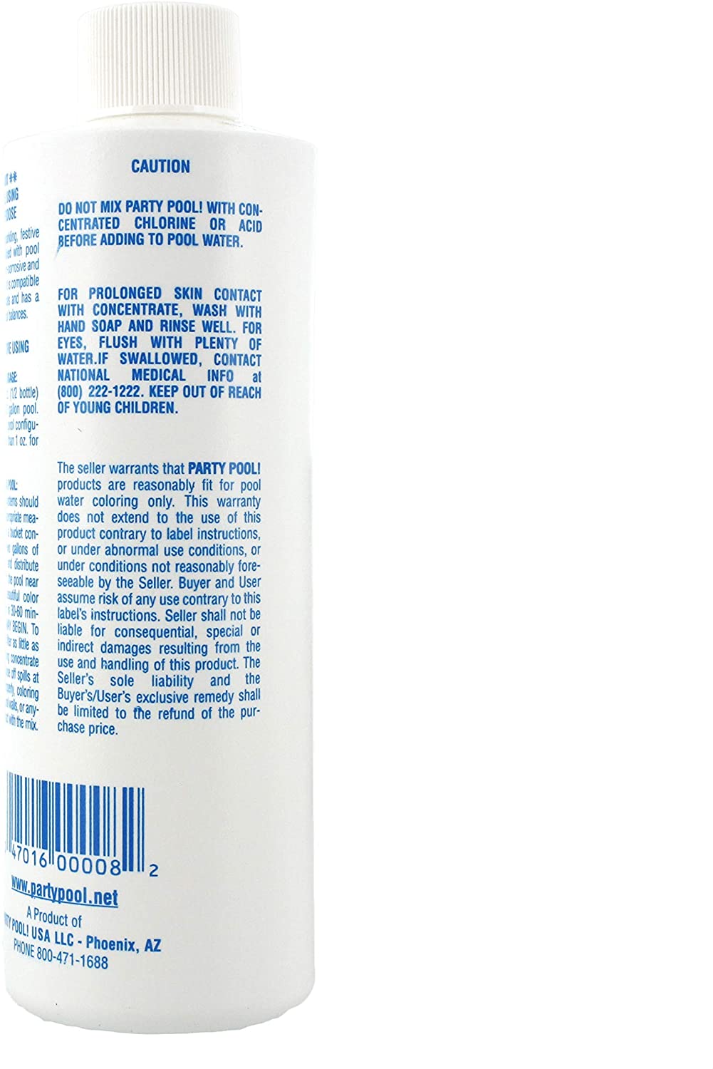 Party Pool Blue Lagoon 8oz || 47016-00008