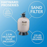 Hayward 18" Pro Series Top Mount Sand Filter with 1.5" Valve | W3S180T