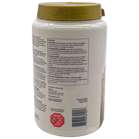 Sirona pH Balance+ jar with gold lid, back label view