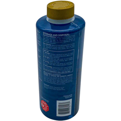 Blue Sirona Simply Waterline Control bottle with gold cap, back label visible