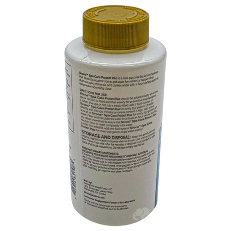 Sirona Spa Care Protect Plus liquid treatment bottle with gold cap