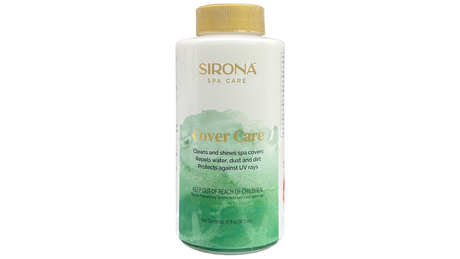 Sirona Spa Care Cover Care bottle, 16 fl oz, with gold cap and green label