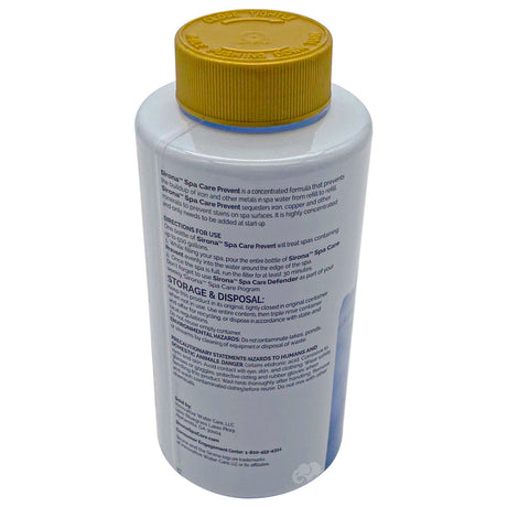 Sirona Spa Care Prevent 16 fl oz bottle with yellow cap