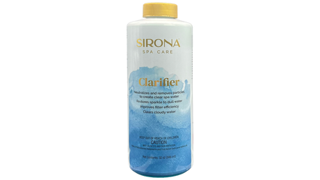 Sirona Spa Care Clarifier bottle, 32 oz, with gold cap and blue label