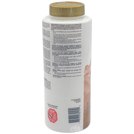 Sirona Chlorinating Granules 2 lb bottle with gold cap, back label view