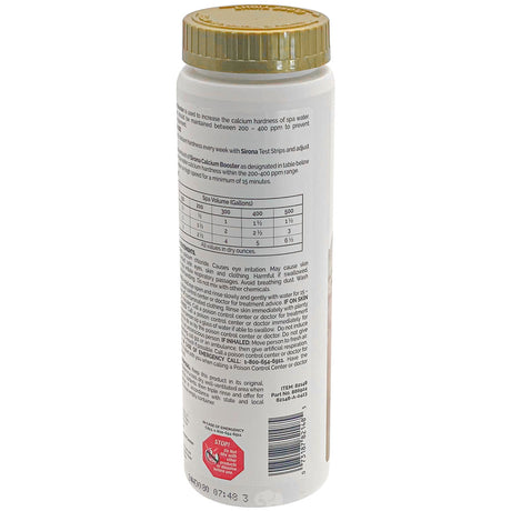 Sirona Calcium Booster 1 lb bottle with gold cap and product label on white background