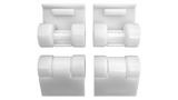 Hayward Poolvergnuegen Front Skirts w/ Rollers (4-Pack)(White) | 896584000-259