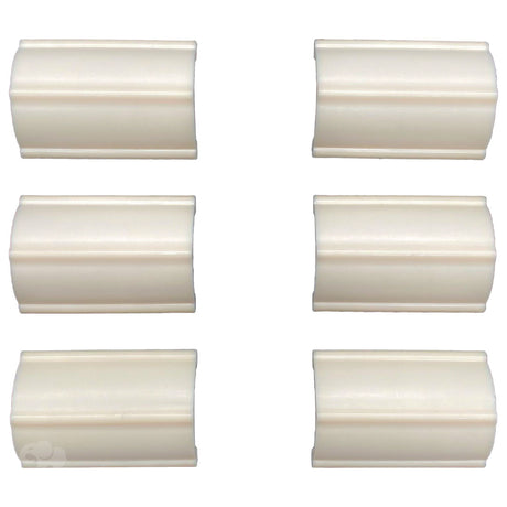 Six white replacement vanes for Hayward 2 WH tune-up kit