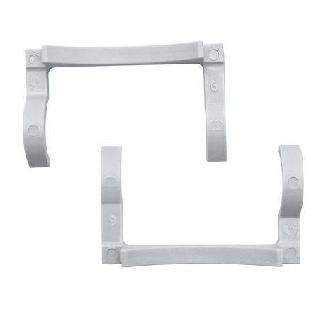Polaris pressure cleaner jet retainer clip, silver plastic part