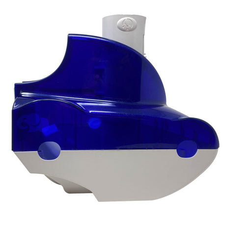 Polaris Vac-Sweep 380/360 top and base assembly in blue and white plastic