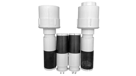 Polaris 1-1/2-inch stub pipe connection kit with four pipe adapters and two white fittings