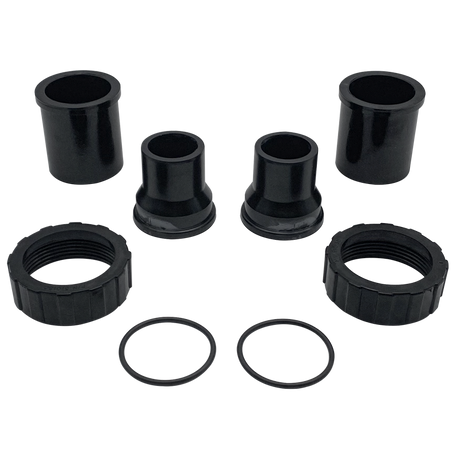 Pentair 1.5" x 2" Black Bulkhead Union Set | 98960311