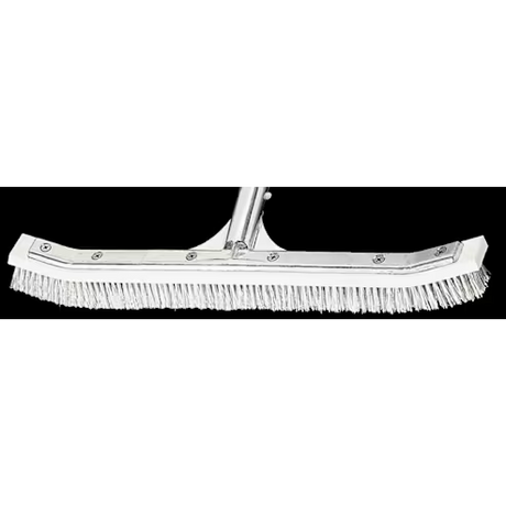 18-inch curved combination wall brush with stainless steel backing and nylon bristles
