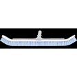 A&B 36-inch curved wall brush with blue nylon bristles and center handle mount
