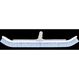 A&B 36-inch curved wall brush with blue nylon bristles and center handle mount