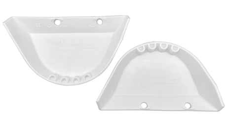 White pool cleaner wing kit with two replacement plastic wings