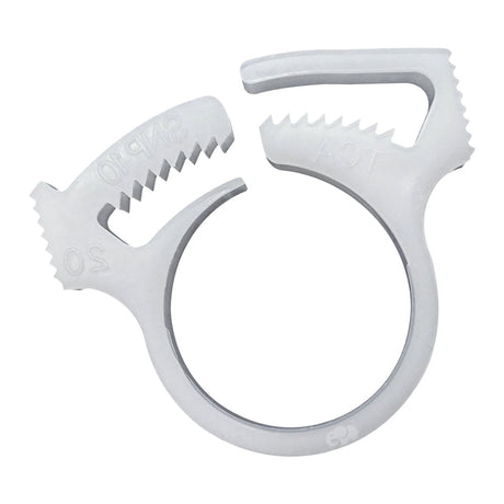 Gray plastic sweep hose attachment clamp for Polaris Vac-Sweep pressure cleaner