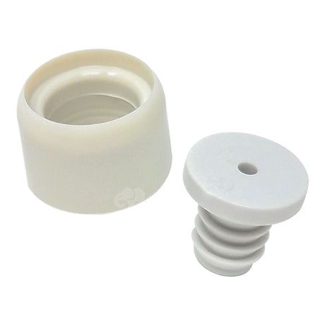 White pressure cleaner orifice tip with guard for Polaris pool sweep cleaners