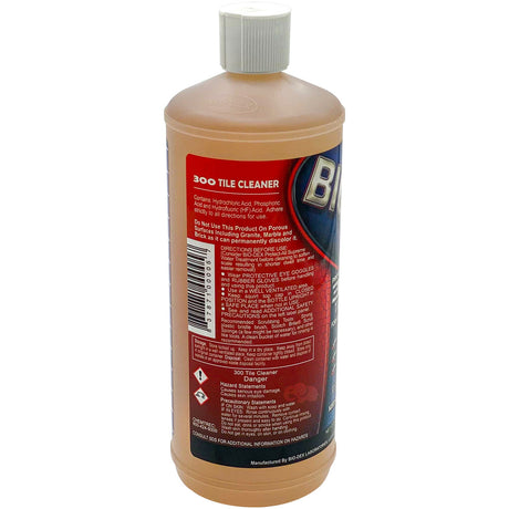 Bio-Dex 300 Tile Cleaner, 1 quart (32 fl oz) bottle, side label view; follow the complete current container label.
