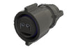 Black automotive-style socket connector for GalaxyBrite Retro Plug Kit