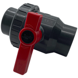 Jandy HD Ball Valve, Single Union, 1.5" PVC, Gray | BVSU015