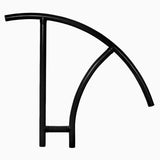 Cross-Braced Triton Series Return-to-Deck Hand Rail 30″ – Black | CBTRTD-130-BK