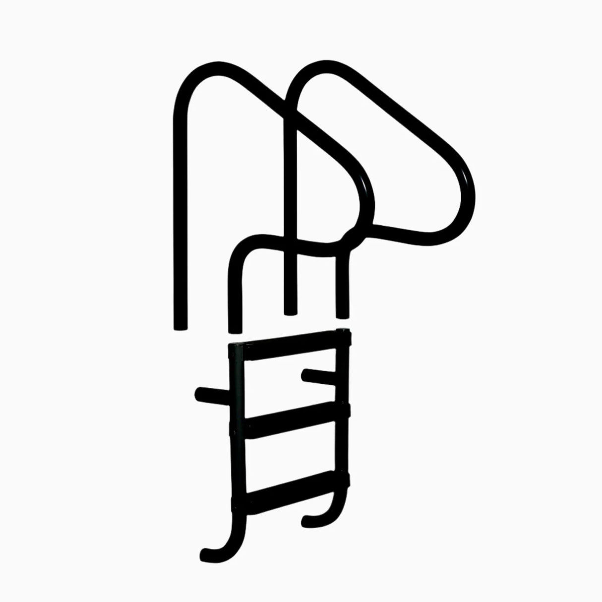Saftron Split Series 3-Step Pool Ladder – Black | P-326-SL3-BK